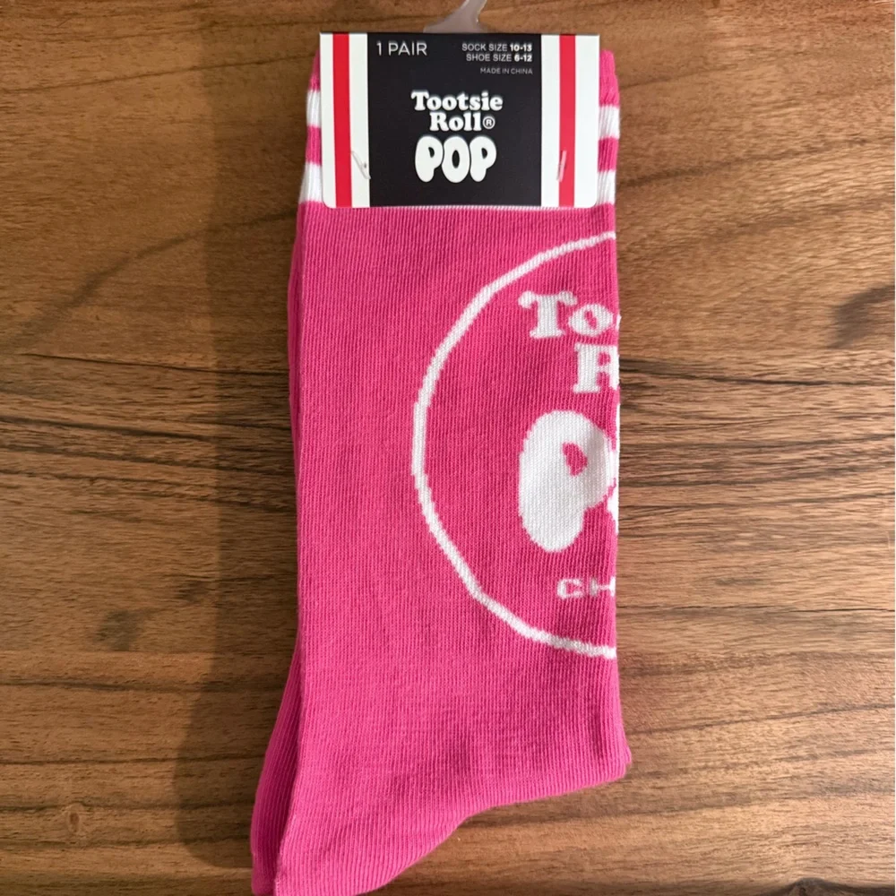 Tootsie Roll Pop & Mike and Ike Novelty Crew Socks‎ | 2-Pairs | NWT